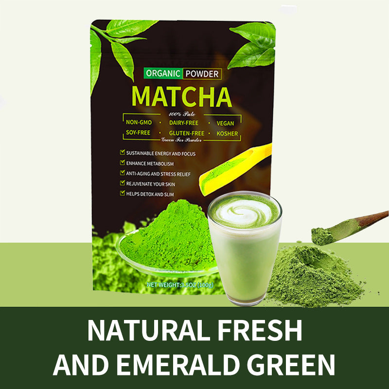 Pó de Matcha com Erva Mate Verde