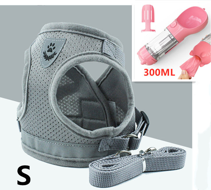 Guia respirável para o peito e costas do gato