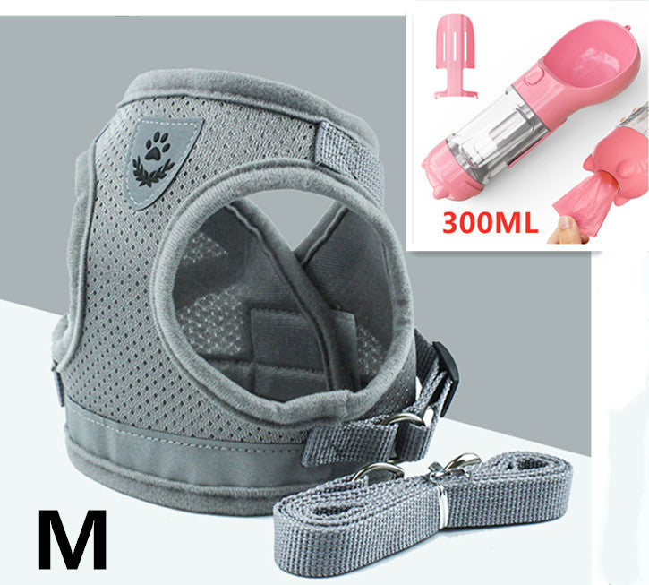 Guia respirável para o peito e costas do gato