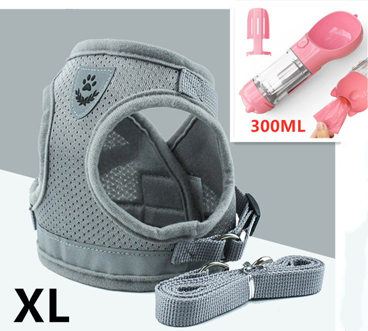 Guia respirável para o peito e costas do gato