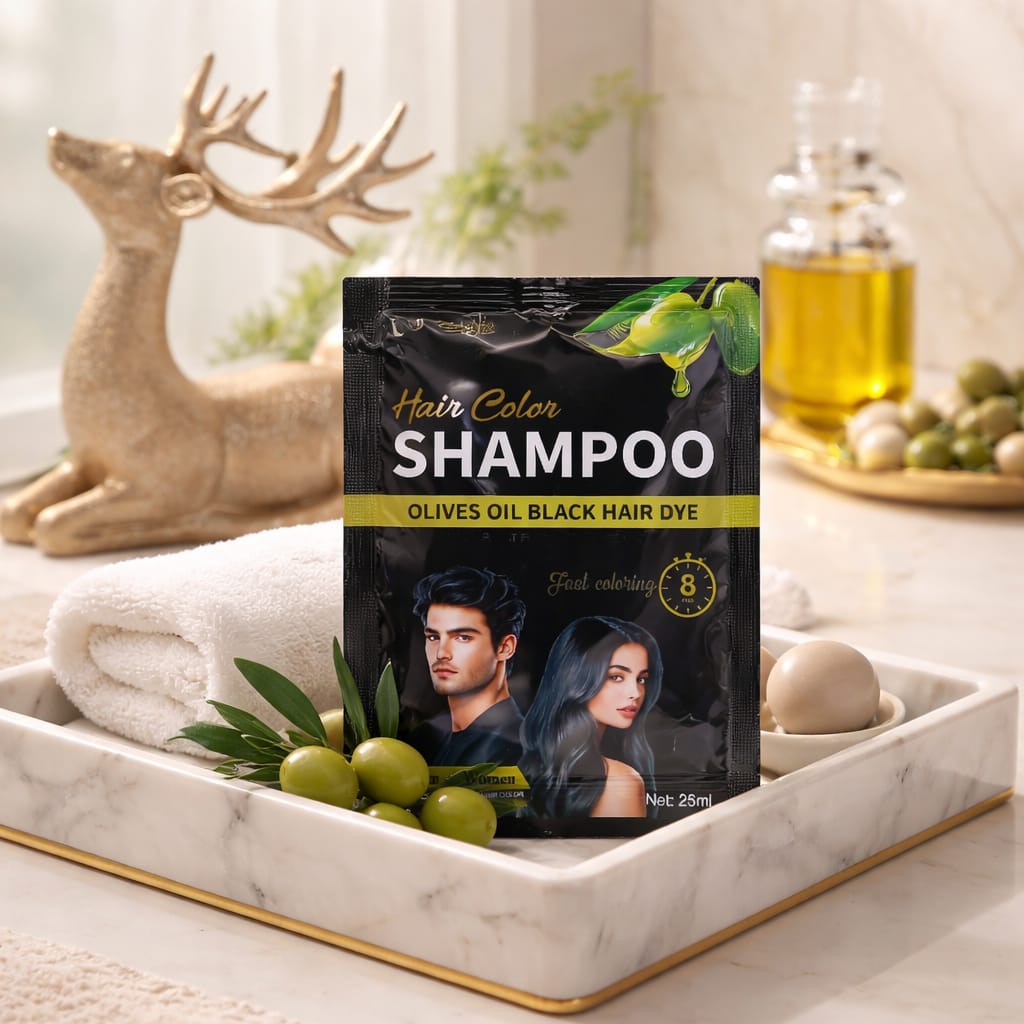 2 Champô tonalizante para cabelos pretos, para homens e mulheres. Natural e sem amoníaco.