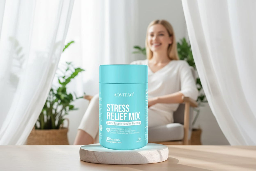 Alívio poderoso do stress: Cada cápsula fornece Ashwagandha, GABA e L-teanina. Formulada para promover um humor positivo.