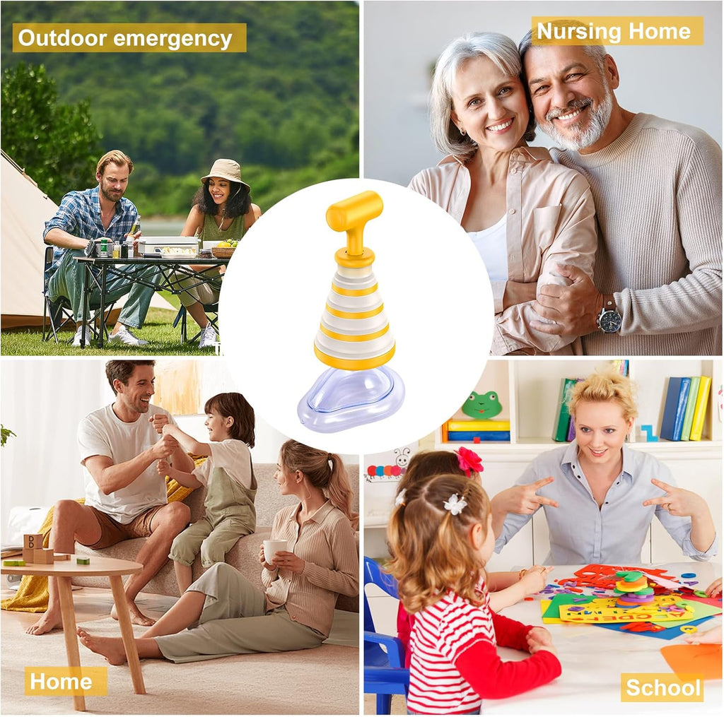 Kit de primeiros socorros com 3 tamanhos de máscaras, adequado a todas as idades, portátil.