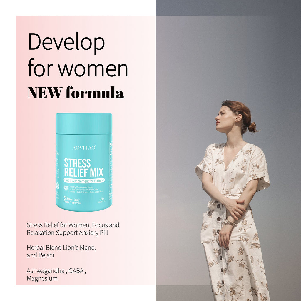 Alívio poderoso do stress: Cada cápsula fornece Ashwagandha, GABA e L-teanina. Formulada para promover um humor positivo.