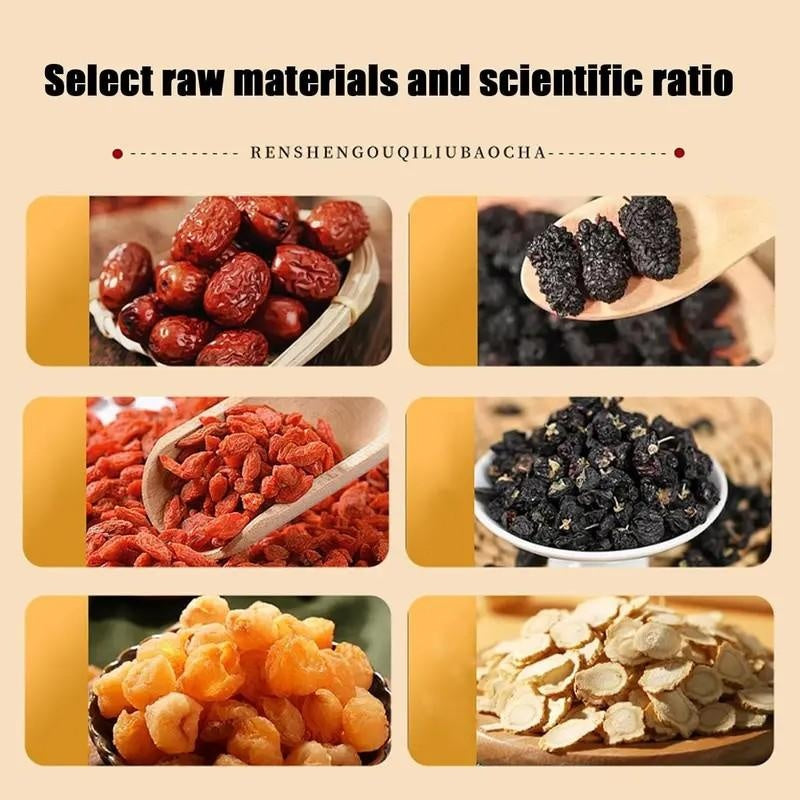 Chá de tâmaras vermelhas e oito bagas de goji, embalados individualmente. - EcoHydro Ativo - Portugal