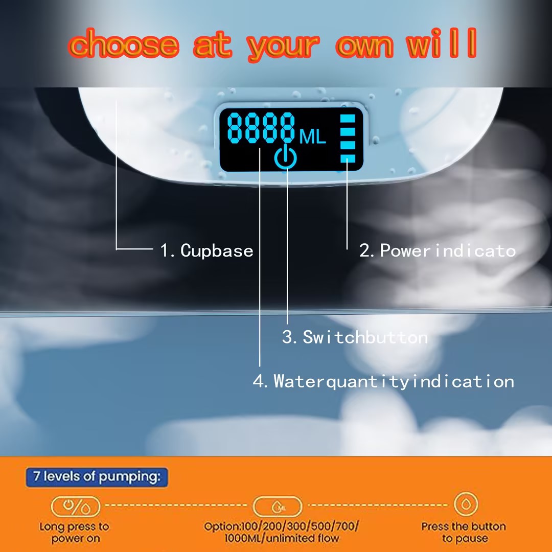 Dispensador de água automático recarregável