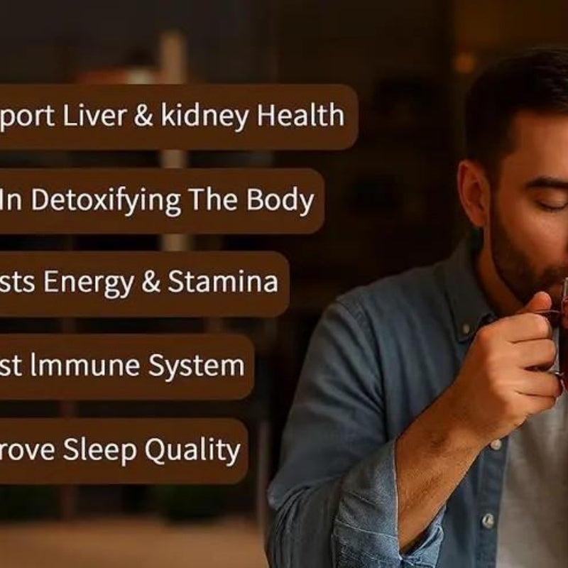 Chá de tâmaras vermelhas e oito bagas de goji, embalados individualmente. - EcoHydro Ativo - Portugal