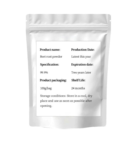 Pó de acelga vermelha solúvel em água, de grau alimentar.