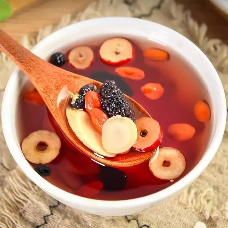 Chá de tâmaras vermelhas e oito bagas de goji, embalados individualmente. - EcoHydro Ativo - Portugal