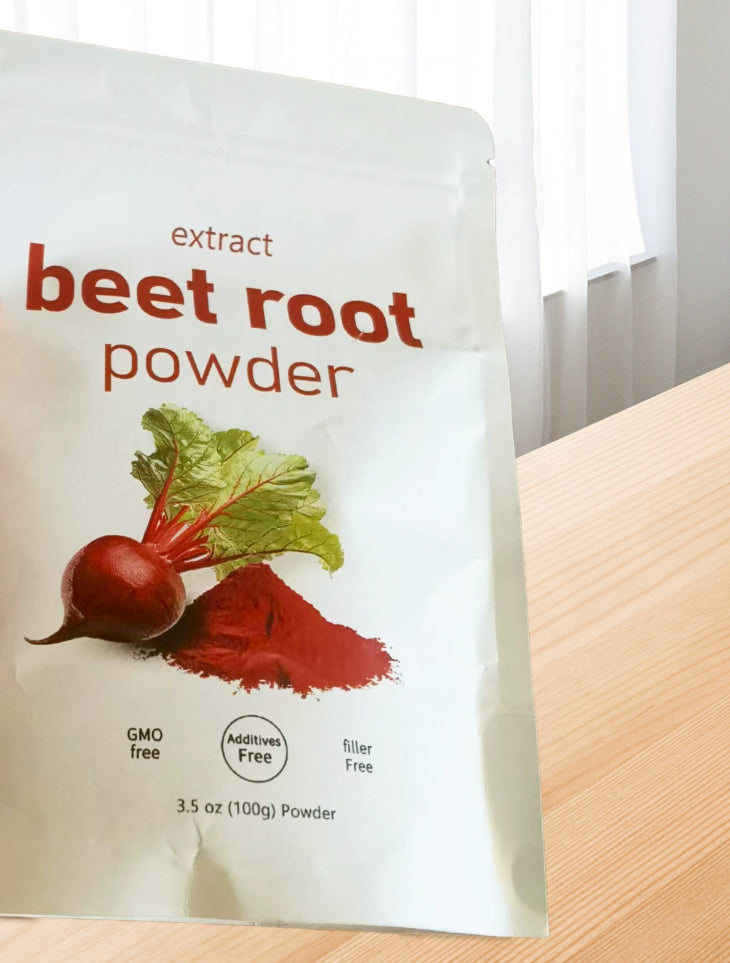 Pó de acelga vermelha solúvel em água, de grau alimentar.