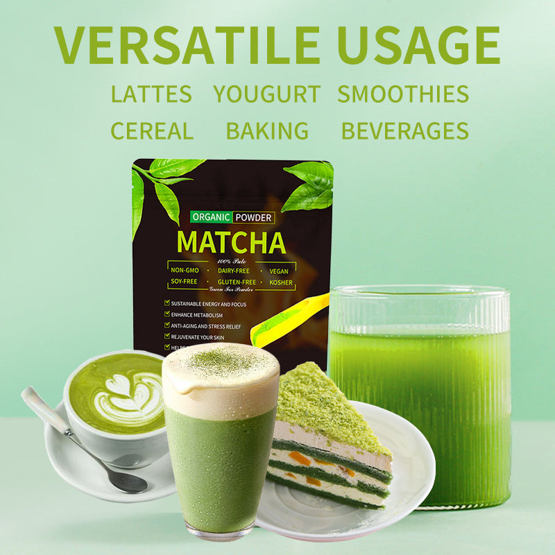 Pó de Matcha com Erva Mate Verde