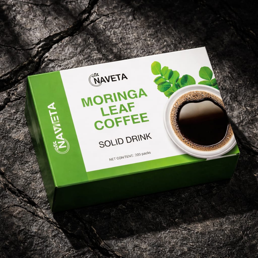 Folhas de moringa, café preto - Moringa Leaves Black Coffee - EcoHydro Ativo - Portugal