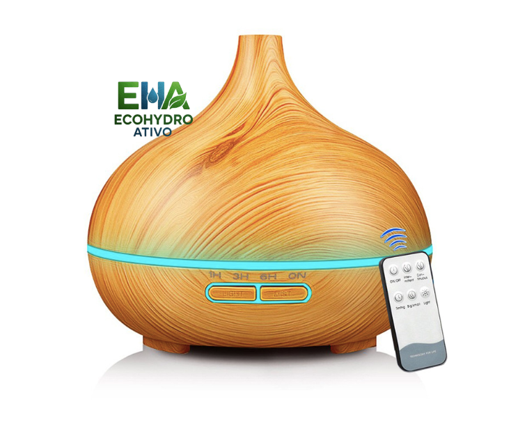 Difusor de ar com óleos essenciais para aromaterapia e bem-estar - EcoHydro Ativo - Portugal