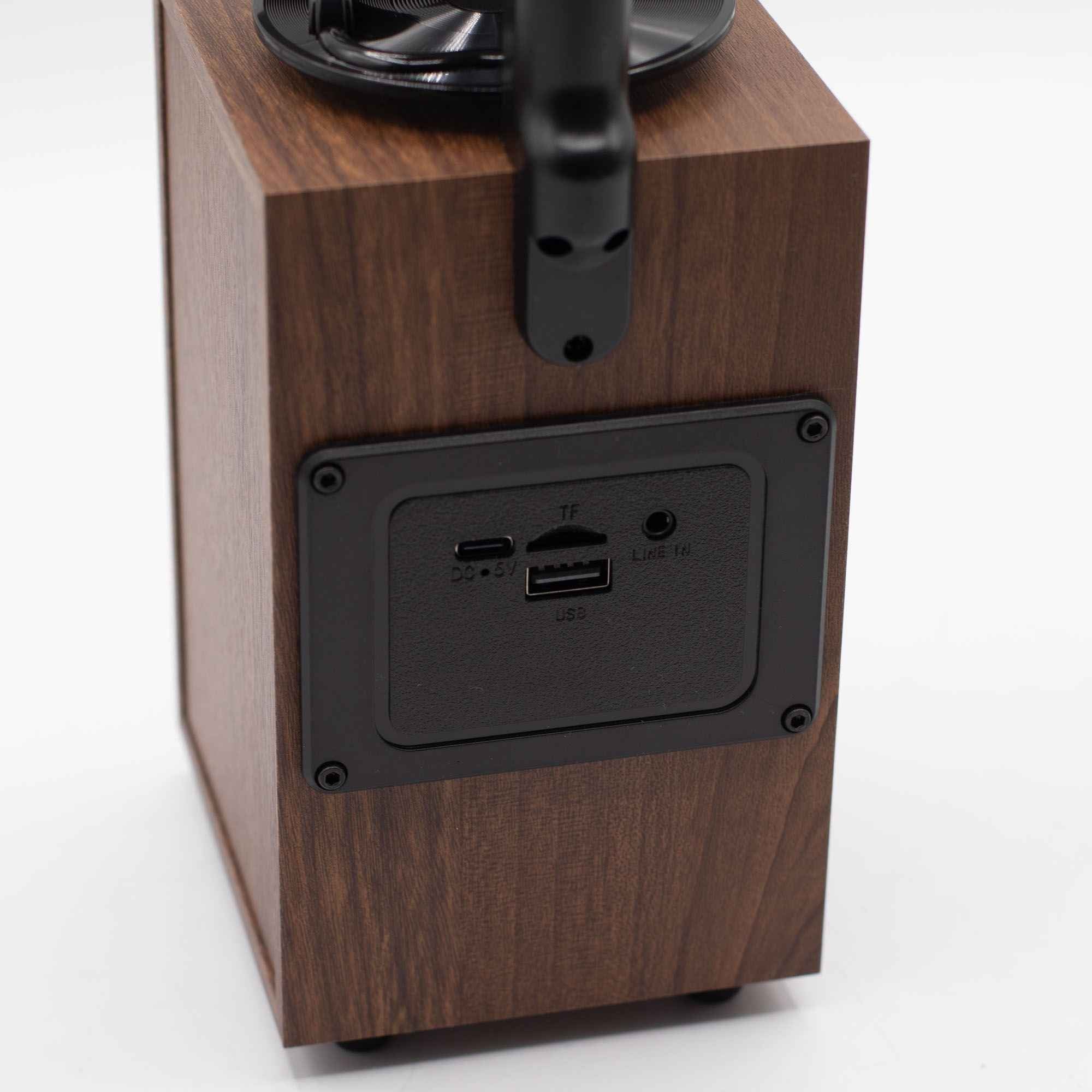 Coluna de Som Retro Alta em Formato de Gramofone (Som Extra Alto) - Bluetooth - 8 watts