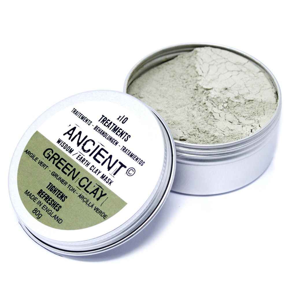 Máscara facial em argila verde 100g
