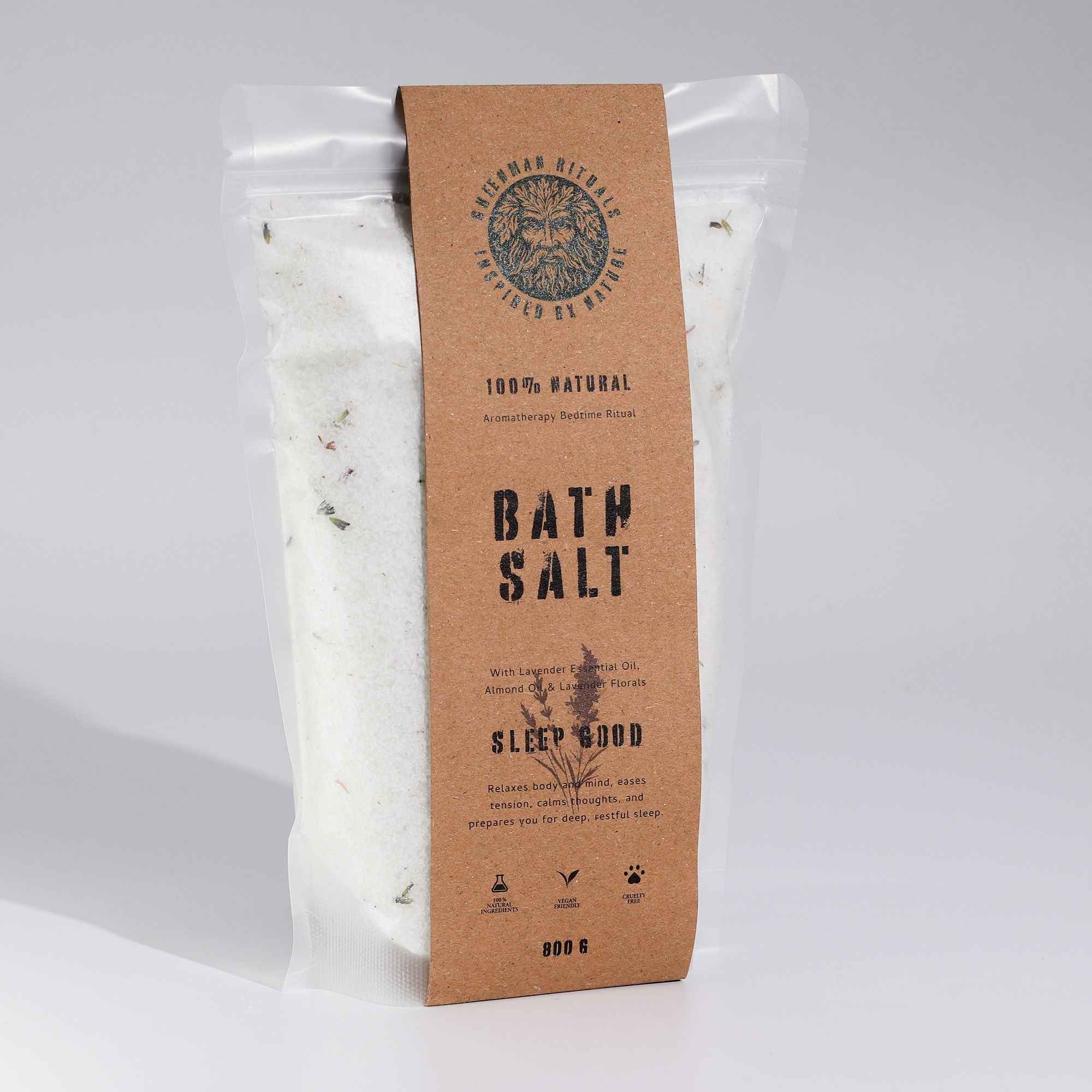 Sais de Epsom para Banho com Lavanda e Aromaterapia da Greenman Rituals – Durma Bem