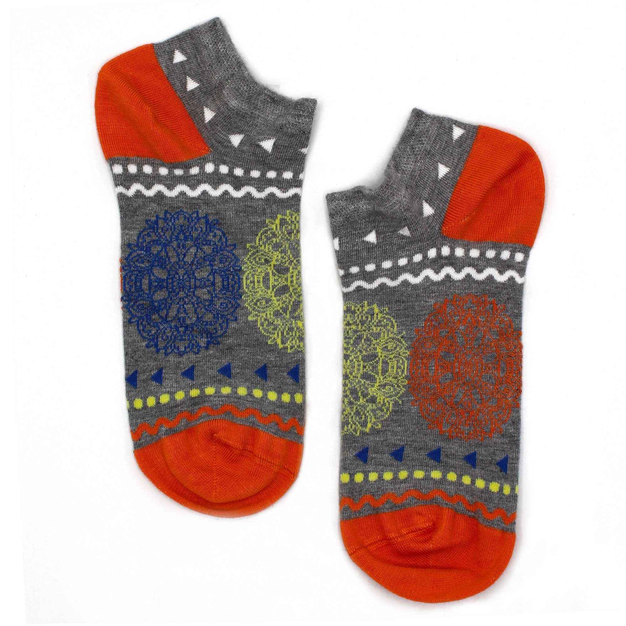 Meias de Bambu Florais Baixas (36-40) - S/M Flores da Vida: Estilo e Conforto com Socks de Bambu Florais