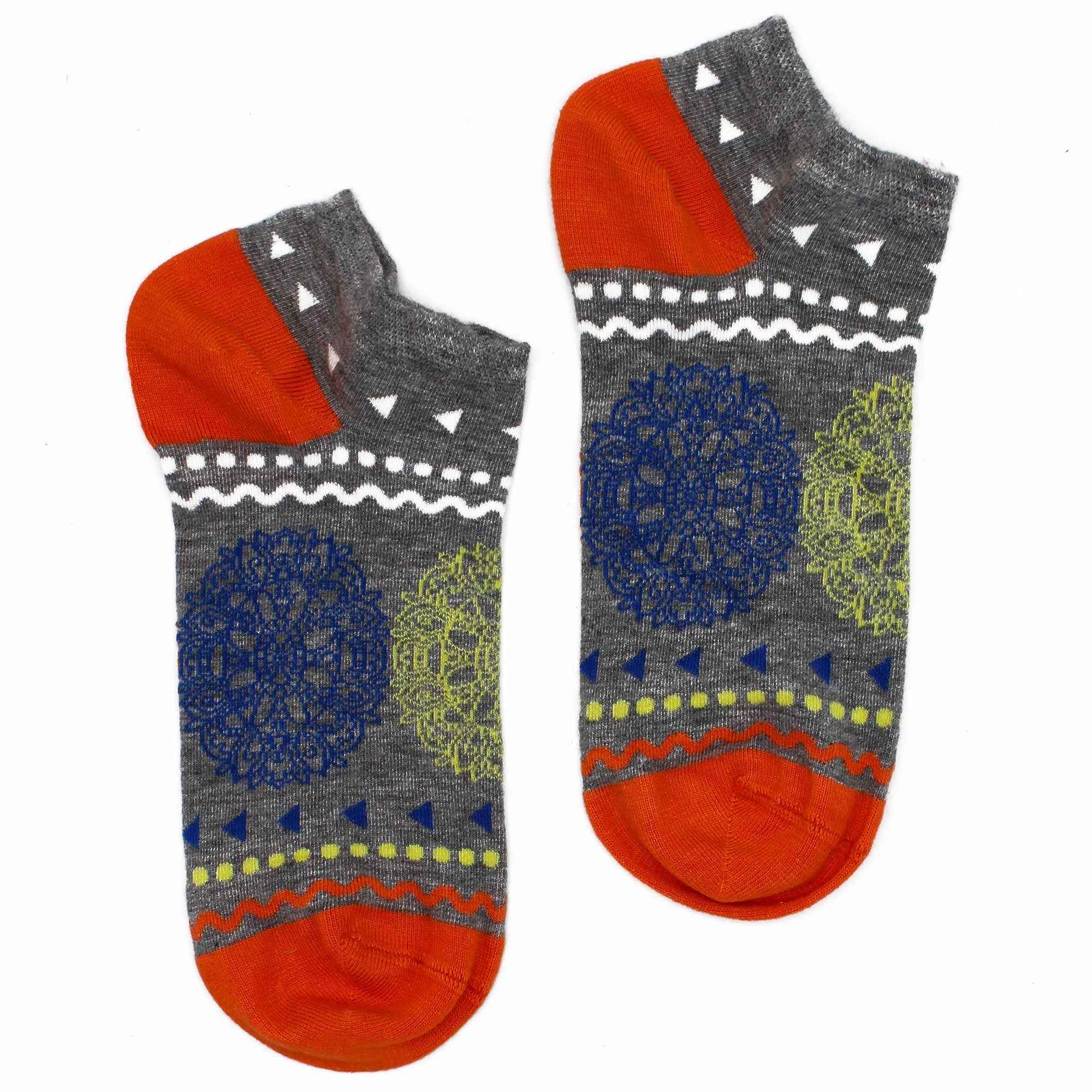 Meias de Bambu Florais Baixas (36-40) - S/M Flores da Vida: Estilo e Conforto com Socks de Bambu Florais