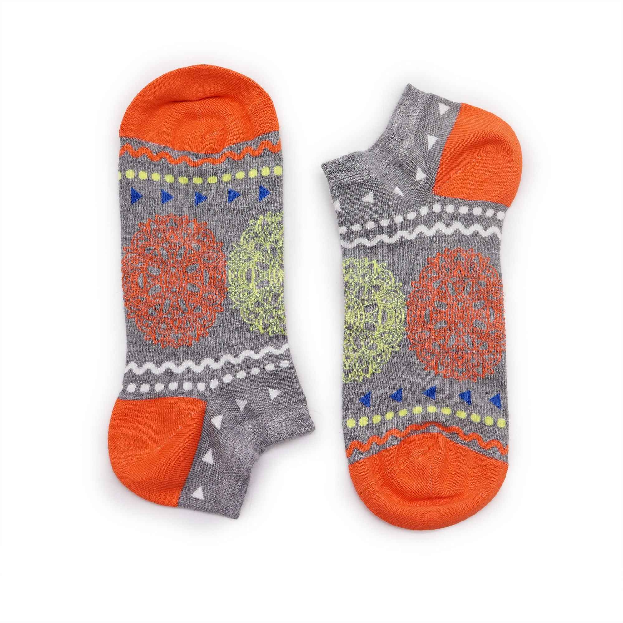 Meias de Bambu Florais Baixas (36-40) - S/M Flores da Vida: Estilo e Conforto com Socks de Bambu Florais