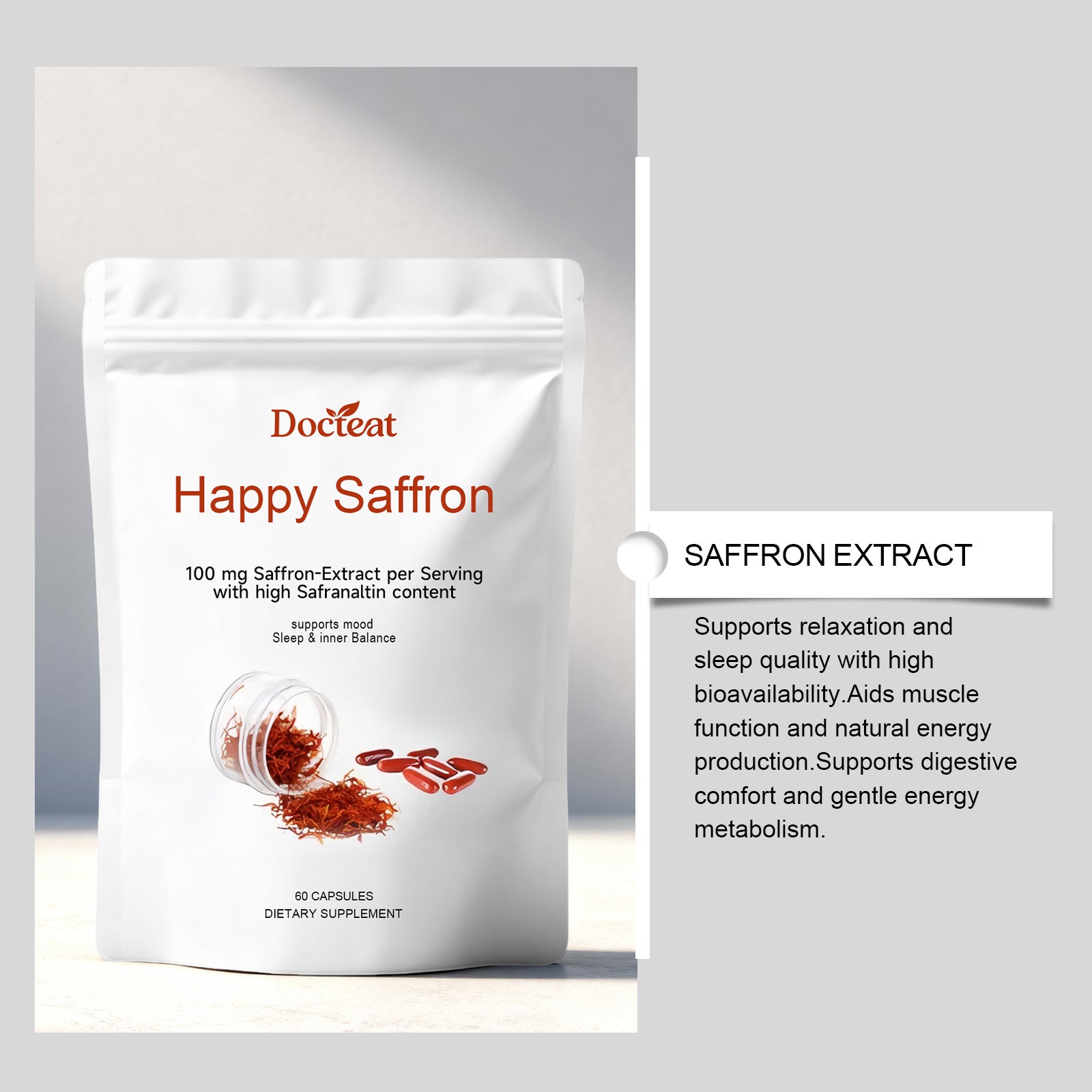 Cápsulas de Açafrão