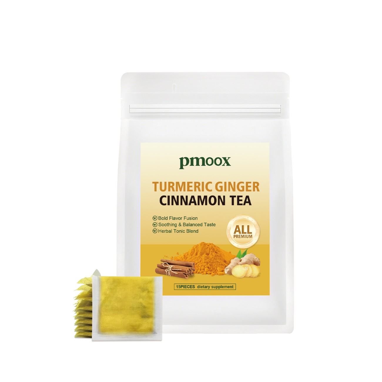 Chá de curcuma, gengibre e canela - EcoHydro Ativo - Portugal