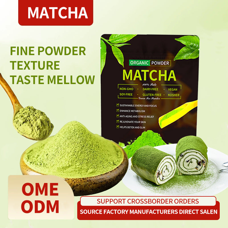 Pó de Matcha com Erva Mate Verde
