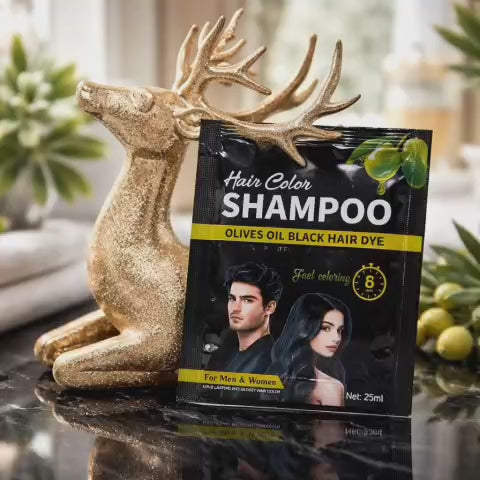 2 Champô tonalizante para cabelos pretos, para homens e mulheres. Natural e sem amoníaco.