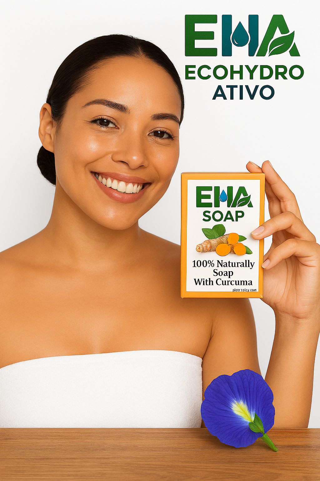 Sabonete de curcuma biológico